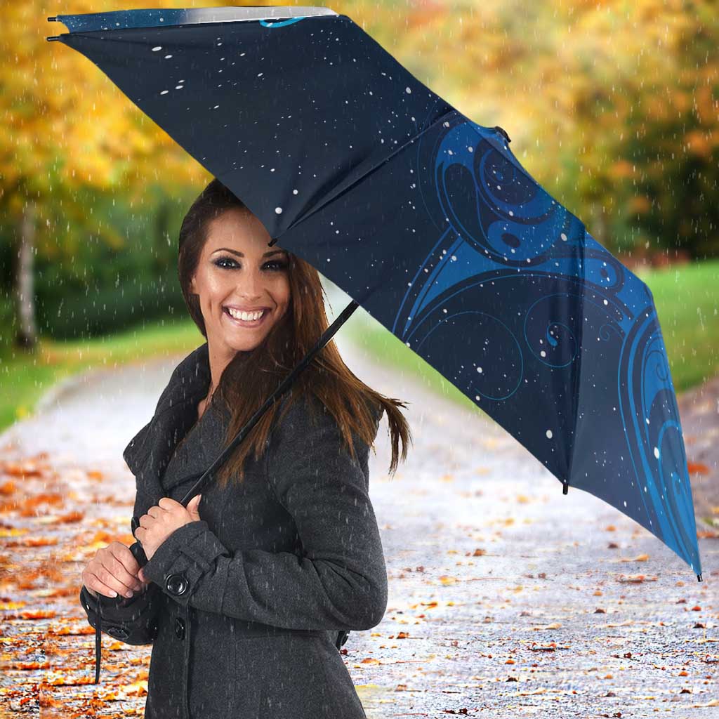New Zealand Nurses RN Umbrella Galaxy Stethoscope Maori Motif