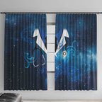 New Zealand Nurses RN Window Curtain Galaxy Stethoscope Maori Motif