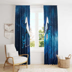 New Zealand Nurses RN Window Curtain Galaxy Stethoscope Maori Motif