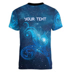 New Zealand Nurses RN Personalised Women V-Neck T-Shirt Galaxy Stethoscope Maori Motif