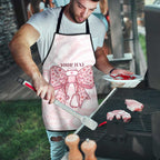 New Zealand Nurses RN Personalised Apron Pink Stethoscope Coquette Bow Maori Motif