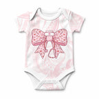 New Zealand Nurses RN Personalised Baby Onesie Pink Stethoscope Coquette Bow Maori Motif