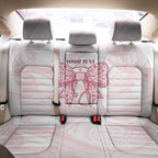 New Zealand Nurses RN Personalised Back Car Seat Cover Pink Stethoscope Coquette Bow Maori Motif