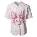 New Zealand Nurses RN Personalised Baseball Jersey Pink Stethoscope Coquette Bow Maori Motif