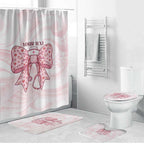 New Zealand Nurses RN Personalised Bathroom Set Pink Stethoscope Coquette Bow Maori Motif