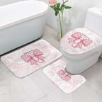 New Zealand Nurses RN Personalised Bathroom Set Pink Stethoscope Coquette Bow Maori Motif