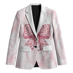 New Zealand Nurses RN Personalised Blazer Pink Stethoscope Coquette Bow Maori Motif