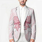 New Zealand Nurses RN Personalised Blazer Pink Stethoscope Coquette Bow Maori Motif
