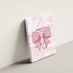 New Zealand Nurses RN Personalised Canvas Wall Art Pink Stethoscope Coquette Bow Maori Motif