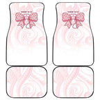 New Zealand Nurses RN Personalised Car Mats Pink Stethoscope Coquette Bow Maori Motif