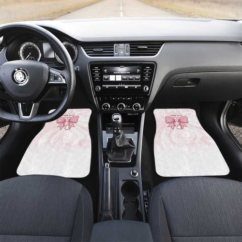 New Zealand Nurses RN Personalised Car Mats Pink Stethoscope Coquette Bow Maori Motif