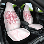New Zealand Nurses RN Personalised Car Seat Cover Pink Stethoscope Coquette Bow Maori Motif