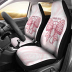 New Zealand Nurses RN Personalised Car Seat Cover Pink Stethoscope Coquette Bow Maori Motif
