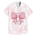 New Zealand Nurses RN Personalised Family Matching Summer Maxi Dress and Hawaiian Shirt Pink Stethoscope Coquette Bow Maori Motif