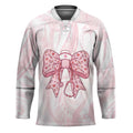 New Zealand Nurses RN Personalised Hockey Jersey Pink Stethoscope Coquette Bow Maori Motif