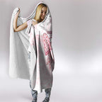 New Zealand Nurses RN Personalised Hooded Blanket Pink Stethoscope Coquette Bow Maori Motif