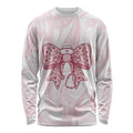 New Zealand Nurses RN Personalised Long Sleeve Shirt Pink Stethoscope Coquette Bow Maori Motif