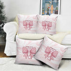 New Zealand Nurses RN Personalised Pillow Cover Pink Stethoscope Coquette Bow Maori Motif