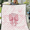 New Zealand Nurses RN Personalised Quilt Pink Stethoscope Coquette Bow Maori Motif