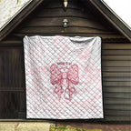 New Zealand Nurses RN Personalised Quilt Pink Stethoscope Coquette Bow Maori Motif