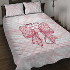 New Zealand Nurses RN Personalised Quilt Bed Set Pink Stethoscope Coquette Bow Maori Motif