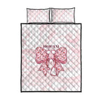 New Zealand Nurses RN Personalised Quilt Bed Set Pink Stethoscope Coquette Bow Maori Motif