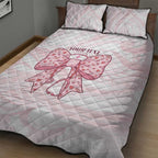 New Zealand Nurses RN Personalised Quilt Bed Set Pink Stethoscope Coquette Bow Maori Motif