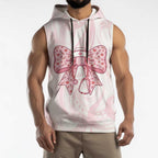 New Zealand Nurses RN Personalised Sleeveless Hoodie Pink Stethoscope Coquette Bow Maori Motif