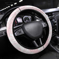 New Zealand Nurses RN Steering Wheel Cover Pink Stethoscope Coquette Bow Maori Motif