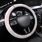 New Zealand Nurses RN Steering Wheel Cover Pink Stethoscope Coquette Bow Maori Motif
