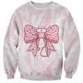 New Zealand Nurses RN Personalised Sweatshirt Pink Stethoscope Coquette Bow Maori Motif