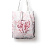 New Zealand Nurses RN Personalised Tote Bag Pink Stethoscope Coquette Bow Maori Motif