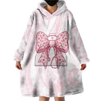 New Zealand Nurses RN Personalised Wearable Blanket Hoodie Pink Stethoscope Coquette Bow Maori Motif