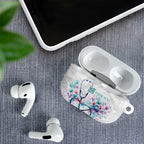 New Zealand Nurses RN Personalised AirPods Case Stethoscope Floral Maori Motif