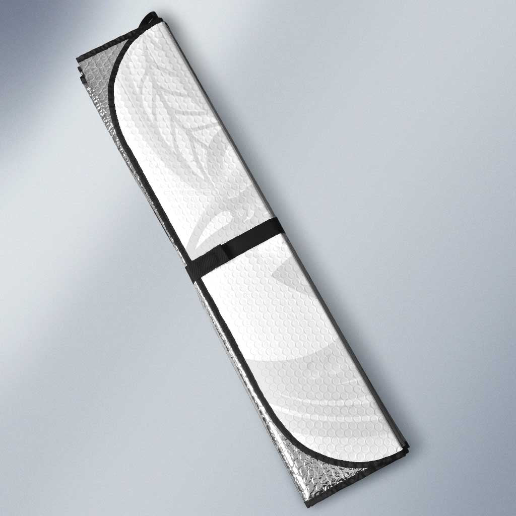 New Zealand Nurses RN Personalised Auto Sun Shade Stethoscope Floral Maori Motif
