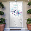 New Zealand Nurses RN Personalised Door Cover Stethoscope Floral Maori Motif