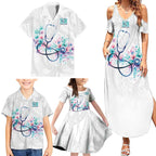 New Zealand Nurses RN Personalised Family Matching Summer Maxi Dress and Hawaiian Shirt Stethoscope Floral Maori Motif