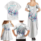 New Zealand Nurses RN Personalised Family Matching Summer Maxi Dress and Hawaiian Shirt Stethoscope Floral Maori Motif