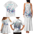 New Zealand Nurses RN Personalised Family Matching Tank Maxi Dress and Hawaiian Shirt Stethoscope Floral Maori Motif