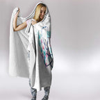 New Zealand Nurses RN Personalised Hooded Blanket Stethoscope Floral Maori Motif