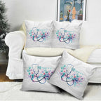New Zealand Nurses RN Personalised Pillow Cover Stethoscope Floral Maori Motif