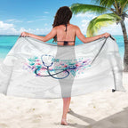 New Zealand Nurses RN Personalised Sarong Stethoscope Floral Maori Motif