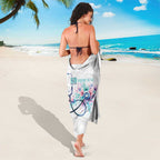 New Zealand Nurses RN Personalised Sarong Stethoscope Floral Maori Motif