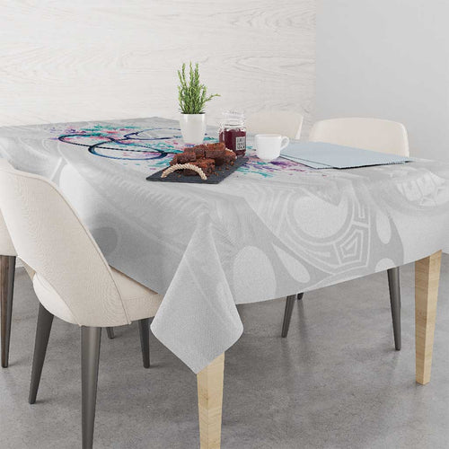 New Zealand Nurses RN Personalised Tablecloth Stethoscope Floral Maori Motif