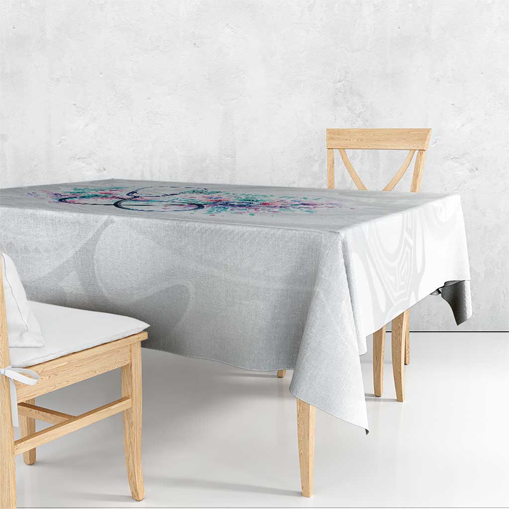 New Zealand Nurses RN Personalised Tablecloth Stethoscope Floral Maori Motif