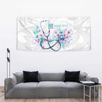 New Zealand Nurses RN Personalised Tapestry Stethoscope Floral Maori Motif