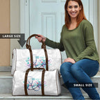 New Zealand Nurses RN Personalised Travel Bag Stethoscope Floral Maori Motif