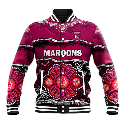 custom-text-and-number-maroons-rugby-baseball-jacket-aboriginal-queensland-state-of-origin