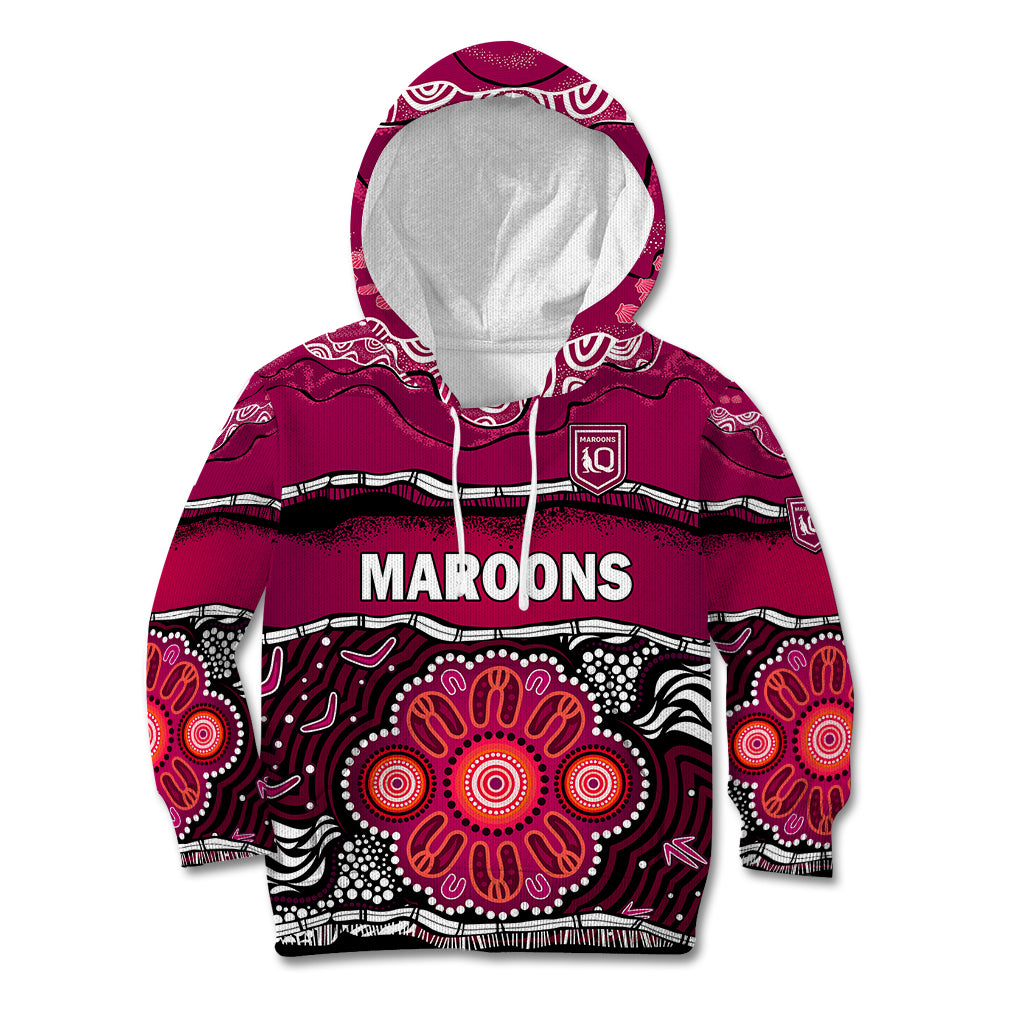 custom-text-and-number-maroons-rugby-kid-hoodie-aboriginal-queensland-state-of-origin