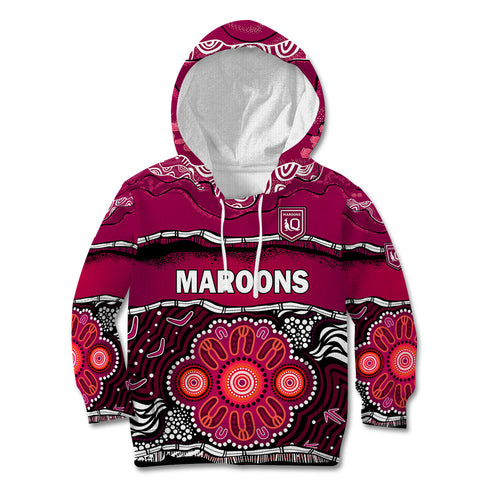 custom-text-and-number-maroons-rugby-kid-hoodie-aboriginal-queensland-state-of-origin